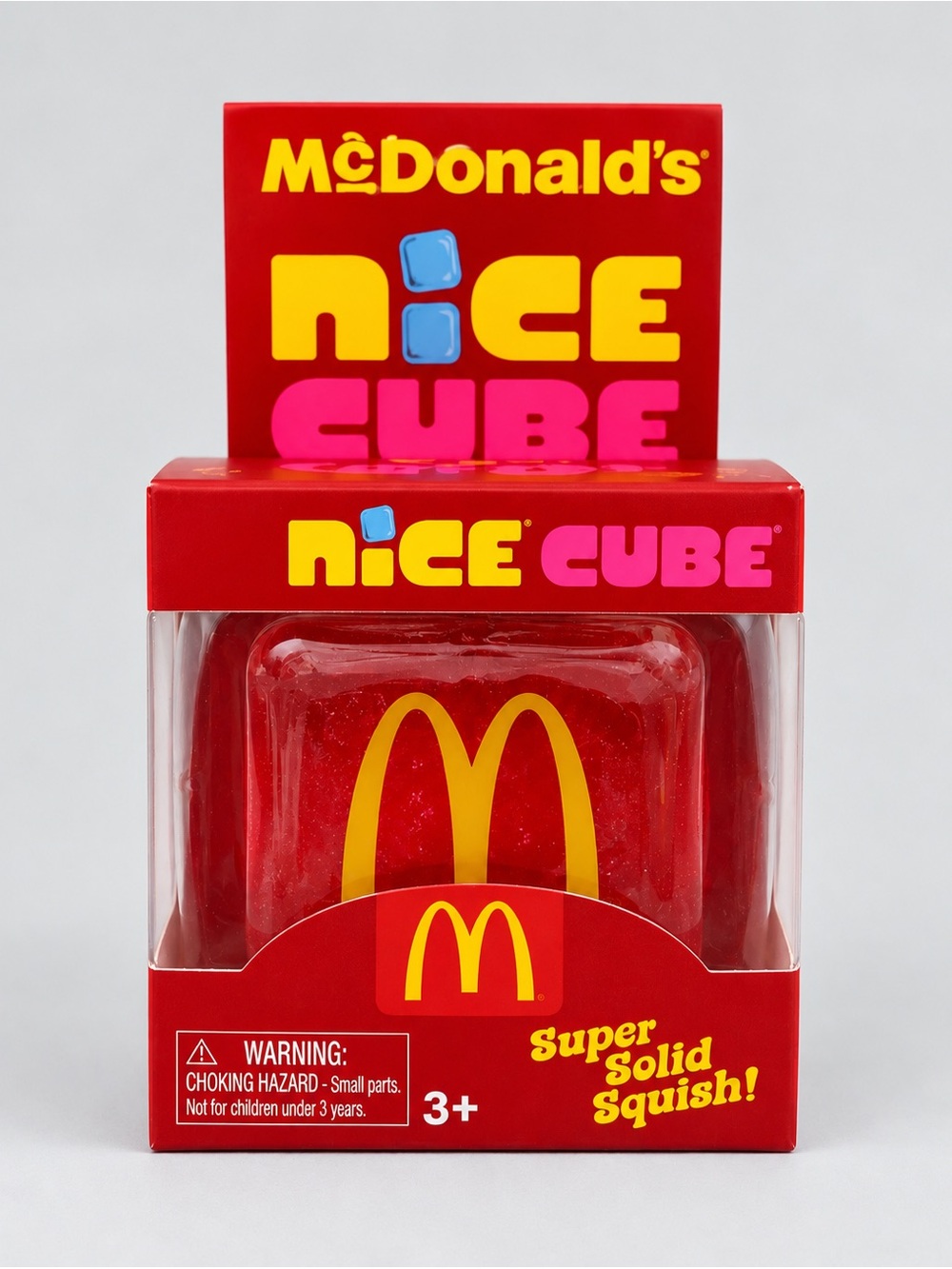 McDonald’s Red Nice Cube Squishy Sensory Fidget Stress Relief Toy